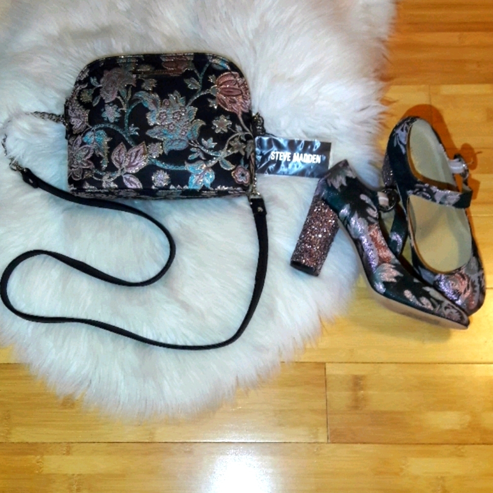 NWT Steve Madden Blue BMarylin Crossbody Purse - Picture 2 of 11